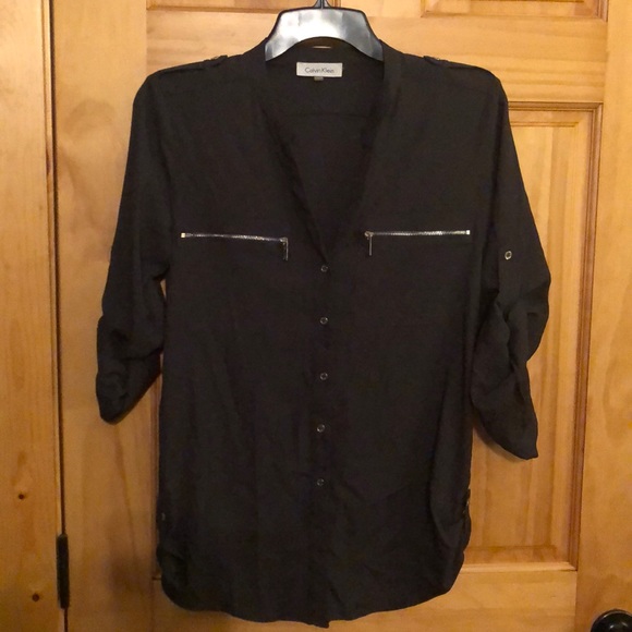 Calvin Klein Tops - Calvin Klein button up blouse light weight.